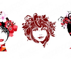 Plant decorative wood frame vector