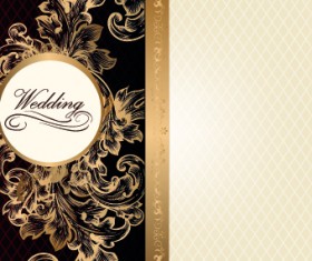 Ornate invitation design vector set 01