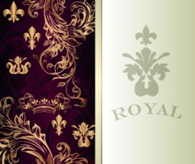 Ornate invitation design vector set 03