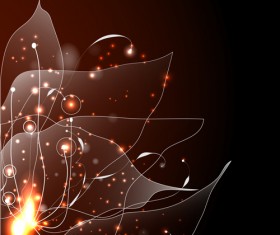 light with Flowers Backgrounds set 01