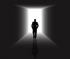 Tunnel and light design elements vector 02