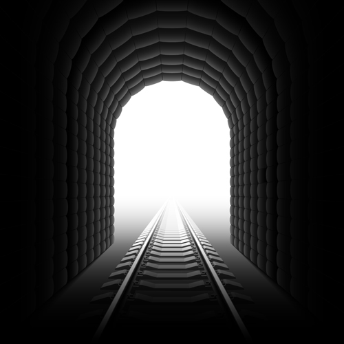 Tunnel and light design elements vector 05