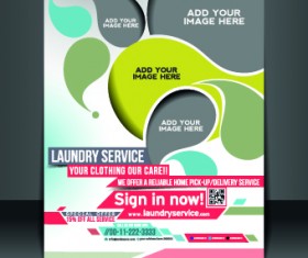Business flyer and brochure cover design vector 16