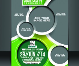 Business flyer and brochure cover design vector 02