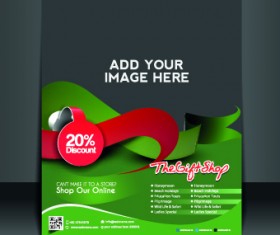 Business flyer and brochure cover design vector 20