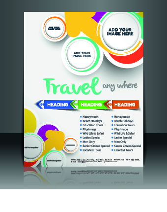 Business flyer and brochure cover design vector 22