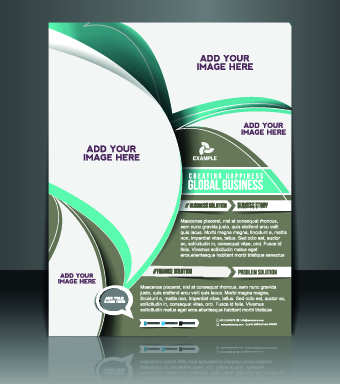 Business flyer and brochure cover design vector 29