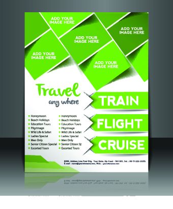 Business flyer and brochure cover design vector 32