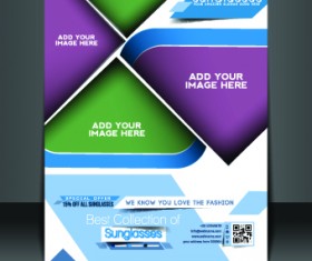 Business flyer and brochure cover design vector 35