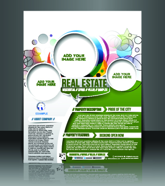 Business flyer and brochure cover design vector 36