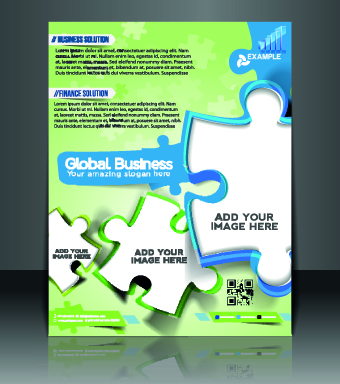 Business flyer and brochure cover design vector 06