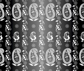 Vector paisley pattern set 01