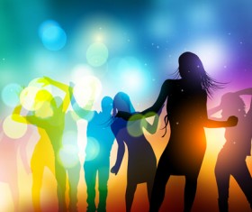 Party People silhouette vector 01