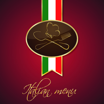 Italian menu design elements vector 02