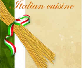 Italian menu design elements vector 03
