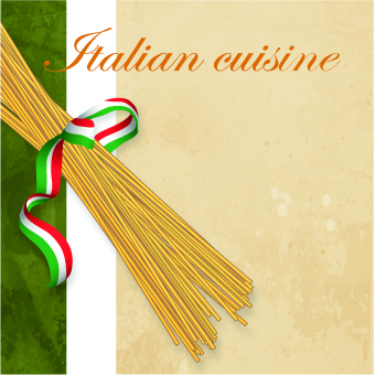 Italian menu design elements vector 03