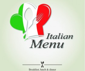 Italian menu design elements vector 05