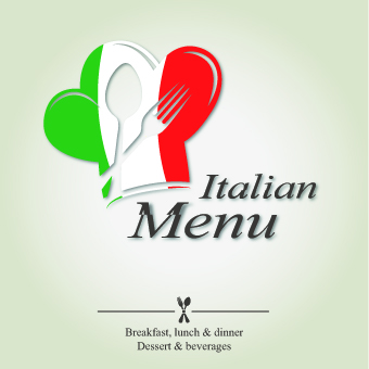 Italian menu design elements vector 05