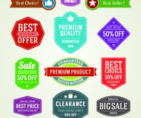 Different sale label vector set 01
