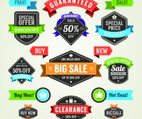 Different sale label vector set 03