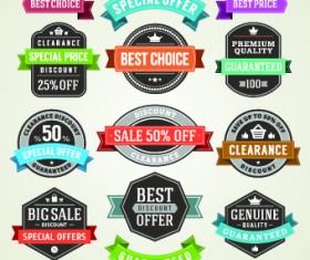 Different sale label vector set 04