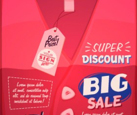 Sales promotion poster design vector 02