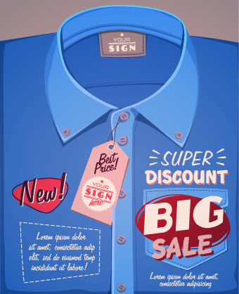Sales promotion poster design vector 04