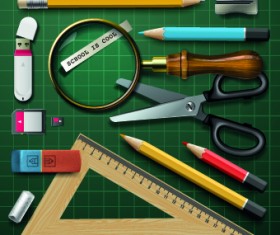 Vector school design elements set 01
