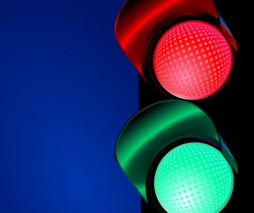 Various Traffic light design vector 03