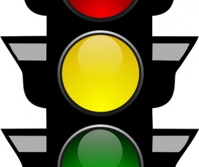 Various Traffic light design vector 05