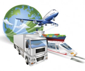World transport design vector 04