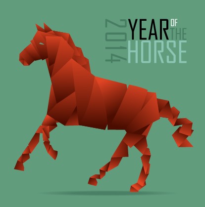 2014 Year Horse background