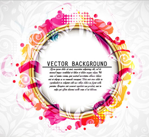 Shiny Circle vector backgrounds 02