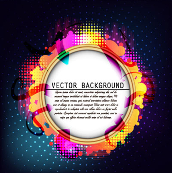 Shiny Circle vector backgrounds 03