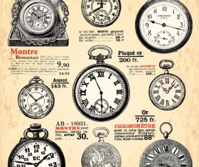 Old Clock design elements