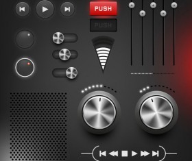 Vector textured buttons