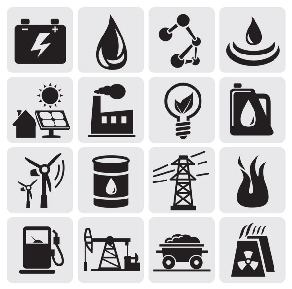 Huge collection of Black and white icons vector 21