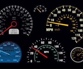Color Speedometer vector