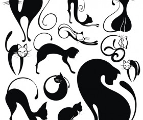 lovely Animals Vector Silhouettes 01