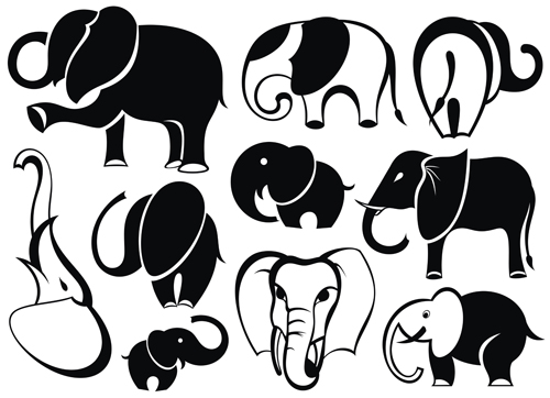 lovely Animals Vector Silhouettes 03