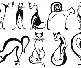 lovely Animals Vector Silhouettes 04