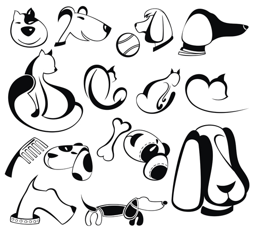 lovely Animals Vector Silhouettes 05
