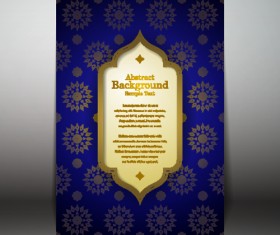 Arabic style background vector 01