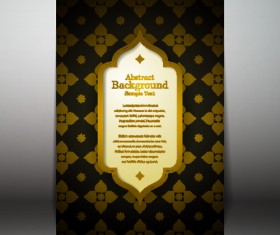 Arabic style background vector 03