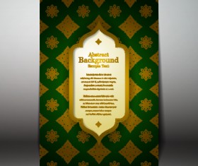 Arabic style background vector 04