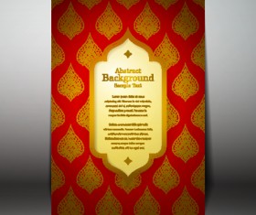 Arabic style background vector 05