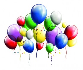 Festival Balloons background set 01