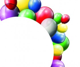 Festival Balloons background set 04