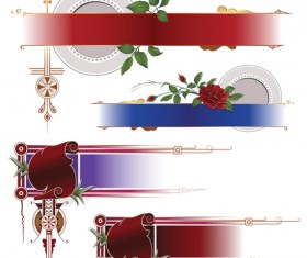 Banners with Decorative vector 01