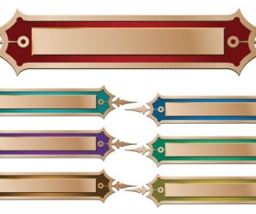 Banners with Decorative vector 03